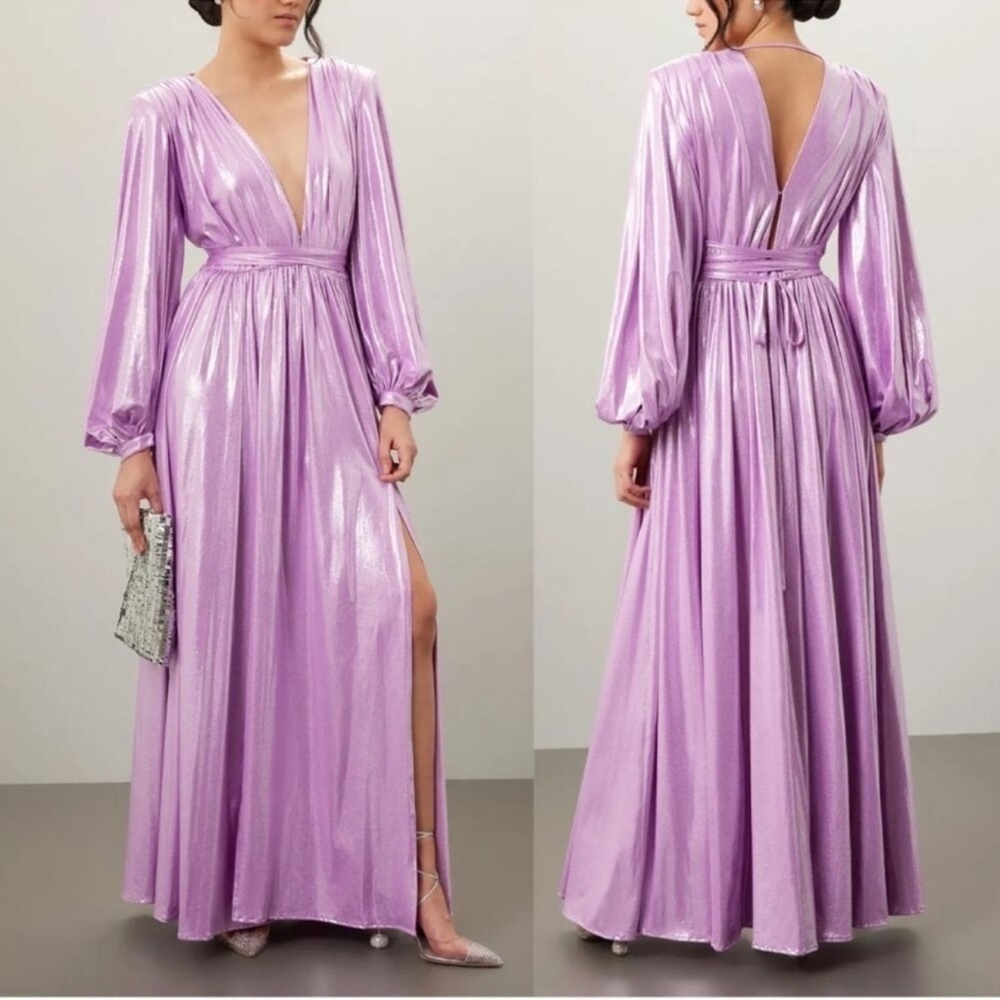 Bronx & Banco Zoe Lilac Maxi Gown Dress Size XS